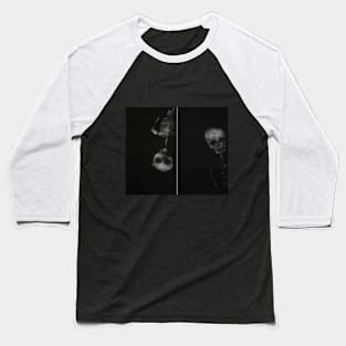 Spooky Skeletons (Mezzotint) Baseball T-Shirt
